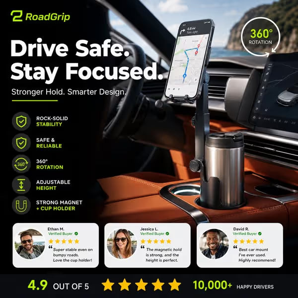 ⭐2026 New Arrival🥳🧲Car Cup Holder Phone Mount