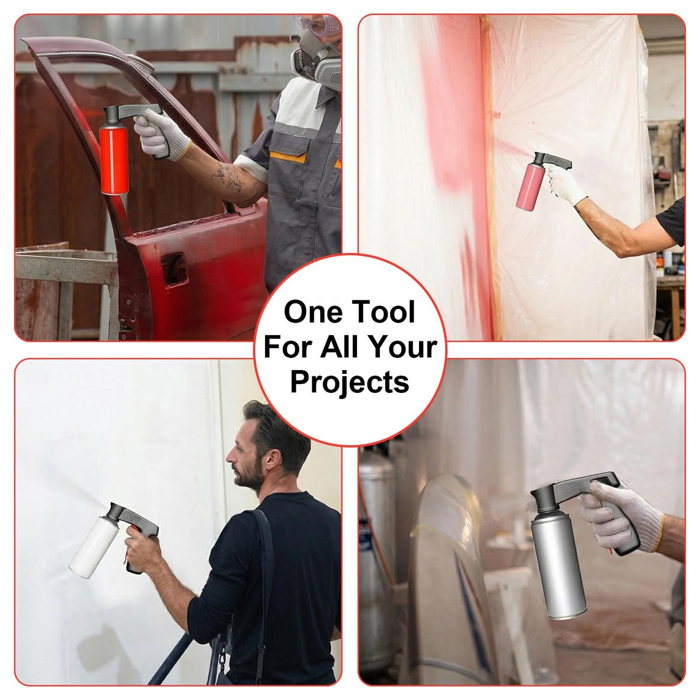 Ergonomic Aerosol Spray Can Trigger Handle - Durable Grip, One-Hand Use