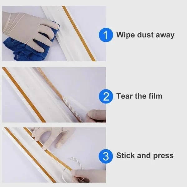 ⏳Limited-time 50% off⏰Anti-mould adhesive tape for ceramic tiles (8mm*6m)🧱💛