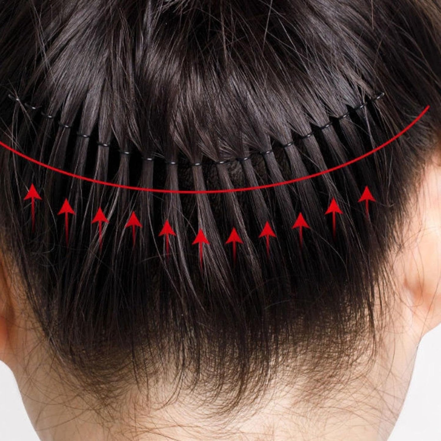 U Shape Hair Finishing Fixer Comb, Stretchable Wavy Hair Styling Pins 🖤