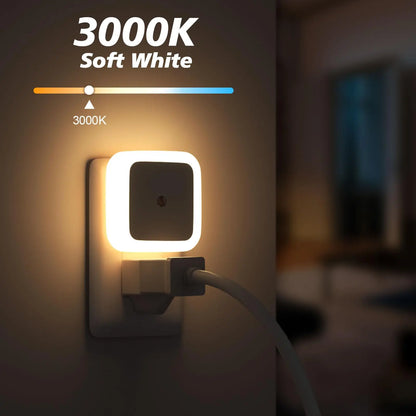 6‑Pack Compact Ultra‑Energy‑Saving Smart LED Night Lights💡