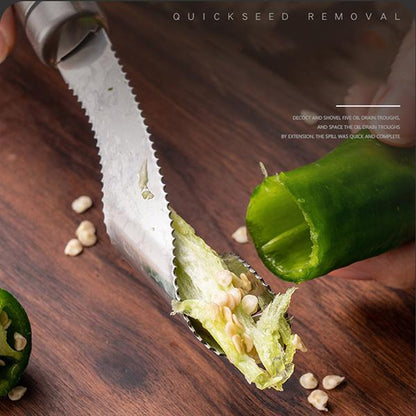 🌶️ Stainless Steel Pepper Corer