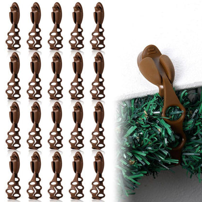 6Pcs Reusable Silicone Adhesive Christmas Garland Hooks - Traditional Household Hanger🎄