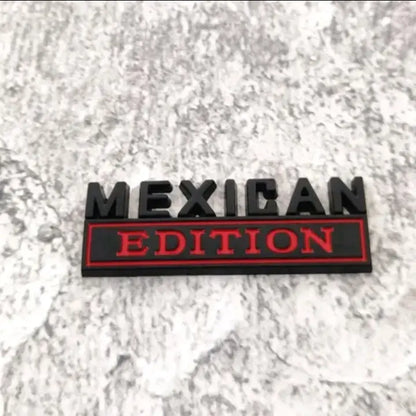 🚗 3D Metal Letter Emblem – Mexican Edition, Car Sticker Badge