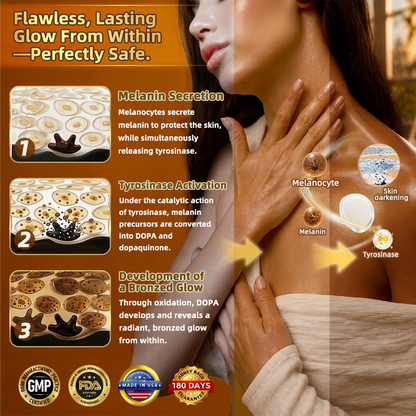 Sun-Free Micro-Needle Tanning Patches, Natural Even Bronze Tan, No Streaks & Orange Tone🧴