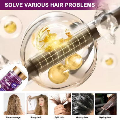 Hair Vitamin Capsules Infused with Violet Vitamins & Argan Oil,40 Capsules💜