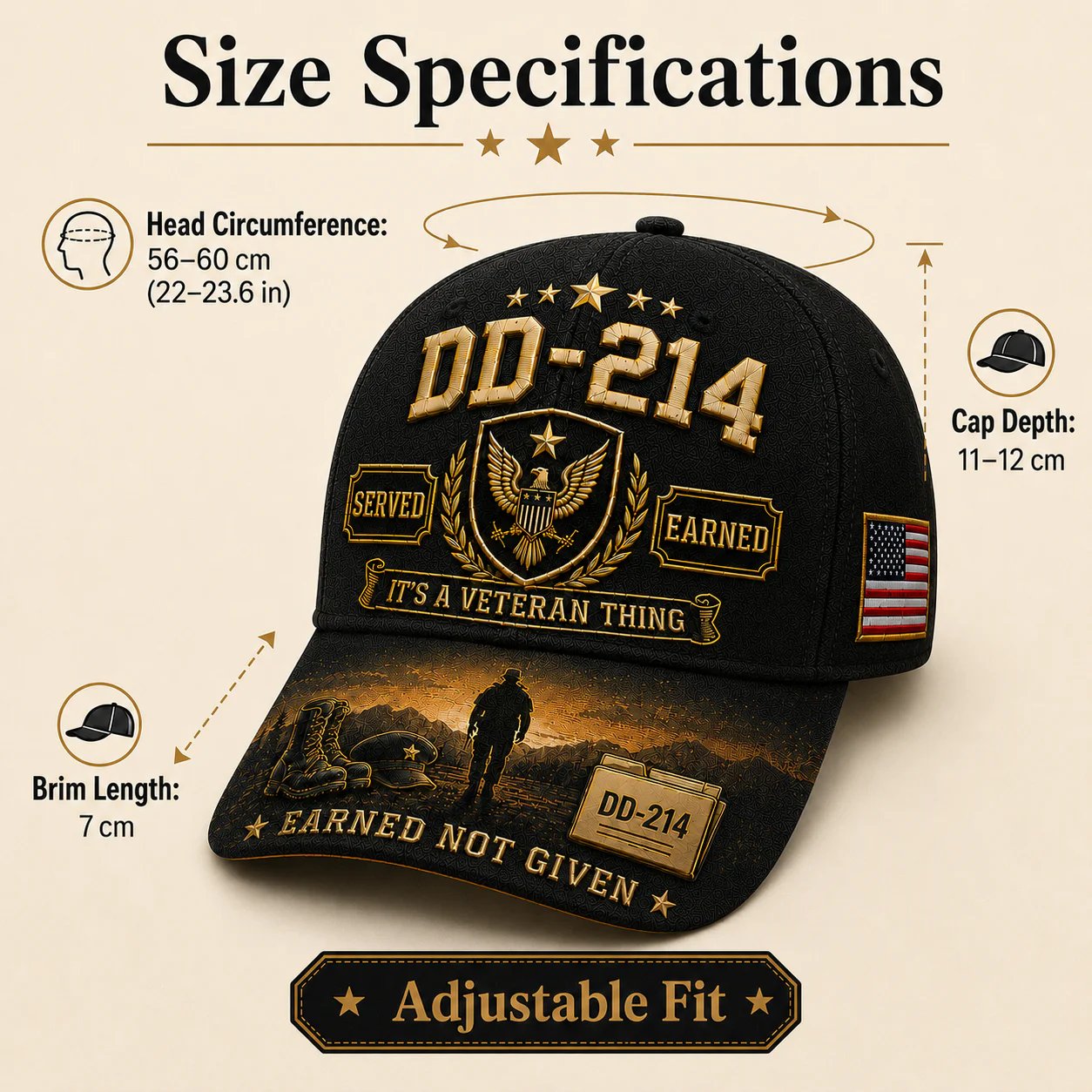 🔥LAST DAY 50% OFF - 🎖️DD-214 Served Earned Commemorative Cap(Breathable & Lightweight Comfort & Unisex Fit)