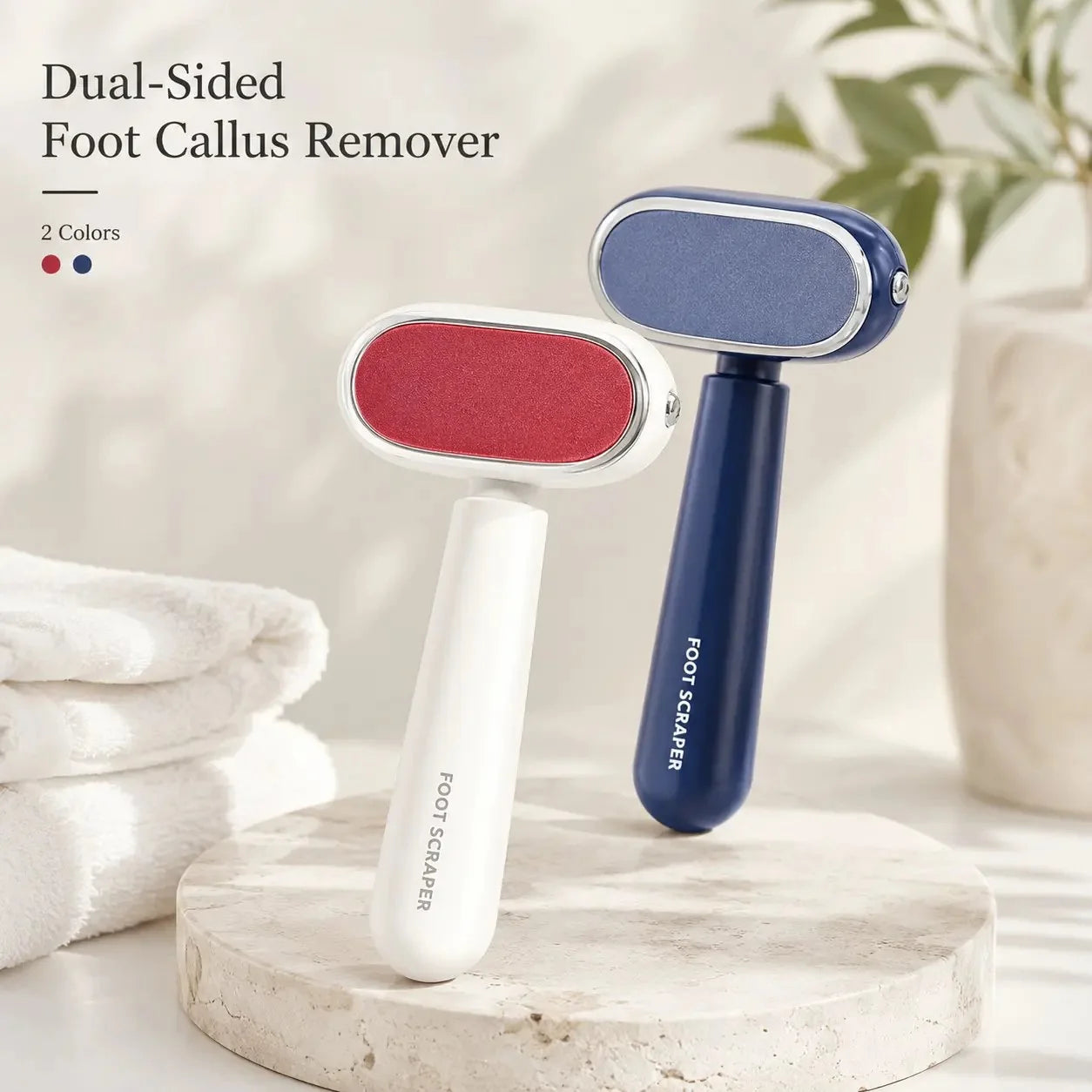 Dual‐Sided Foot Callus Remover, Replaceable Stainless Steel Blade Foot Scraper 🦶