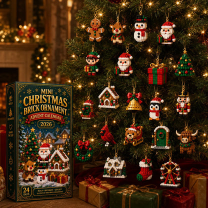 ⏳ Last day to save 49% – 🎄 24-Day Mini Christmas Brick Ornament Advent Calendar