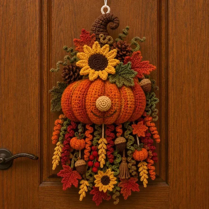 🔥🧶 DIY Seasonal 3D Crochet Door Hanger Kit Collection | Coordinated Yarn, Filling, Accessories & Step-by-Step Instructions Included 💕