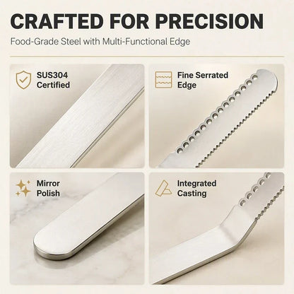 Professional 304 Stainless Steel 3-in-1 Butter Knife and Spreader