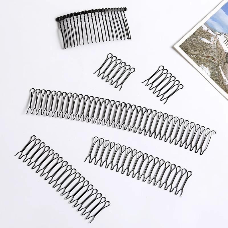 U Shape Hair Finishing Fixer Comb, Stretchable Wavy Hair Styling Pins 🖤