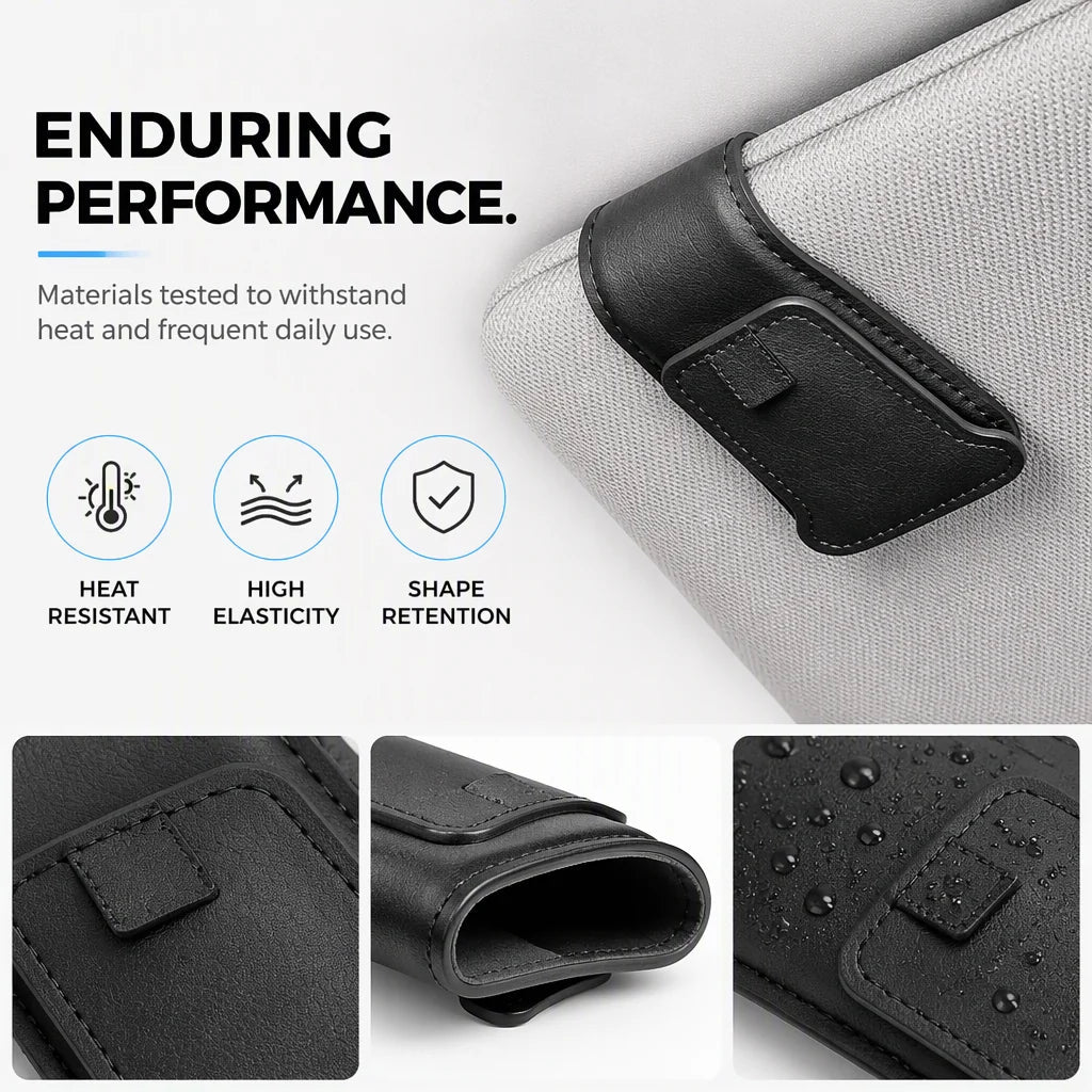 🕶️Car Sunglasses Holder Double Clip Eyeglasses Mount and Ticket Card Clip