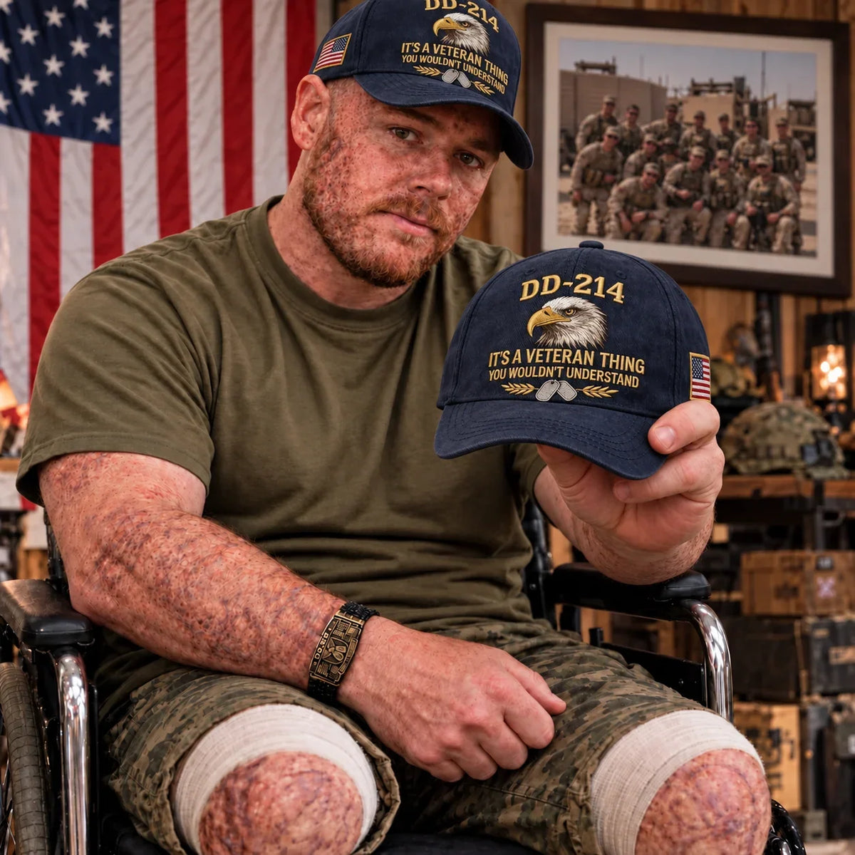 100% Handmade DD-214 Veteran Honor Embroidered Cap(𝐂𝐡𝐚𝐝 𝐒𝐦𝐢𝐭𝐡 𝐇𝐚𝐧𝐝𝐦𝐚𝐝𝐞®) - Buy 2 Get Extra 10% Off