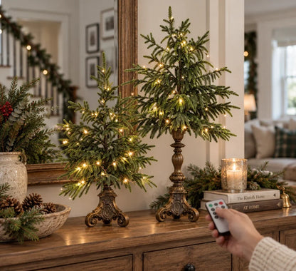 🎄Buy 2 Get 20% OFF🎁Vintage Lighted Norfolk Pine Trees