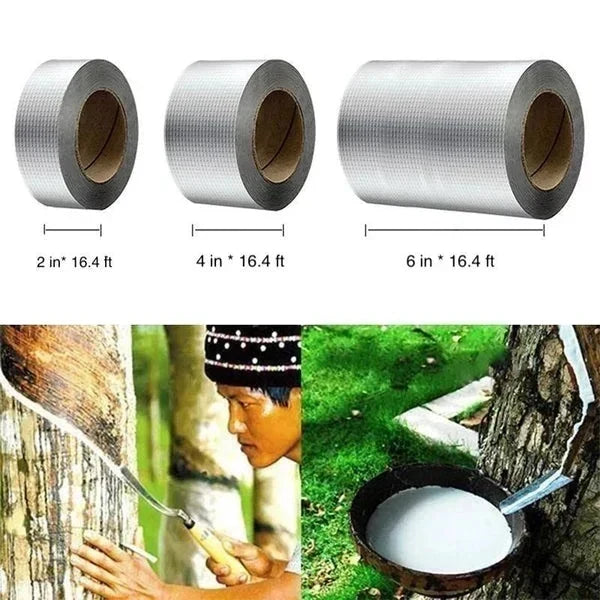 🛡️ Butyl Rubber Waterproof Tape: Aluminum Foil, Uv Resistant, Weatherproof