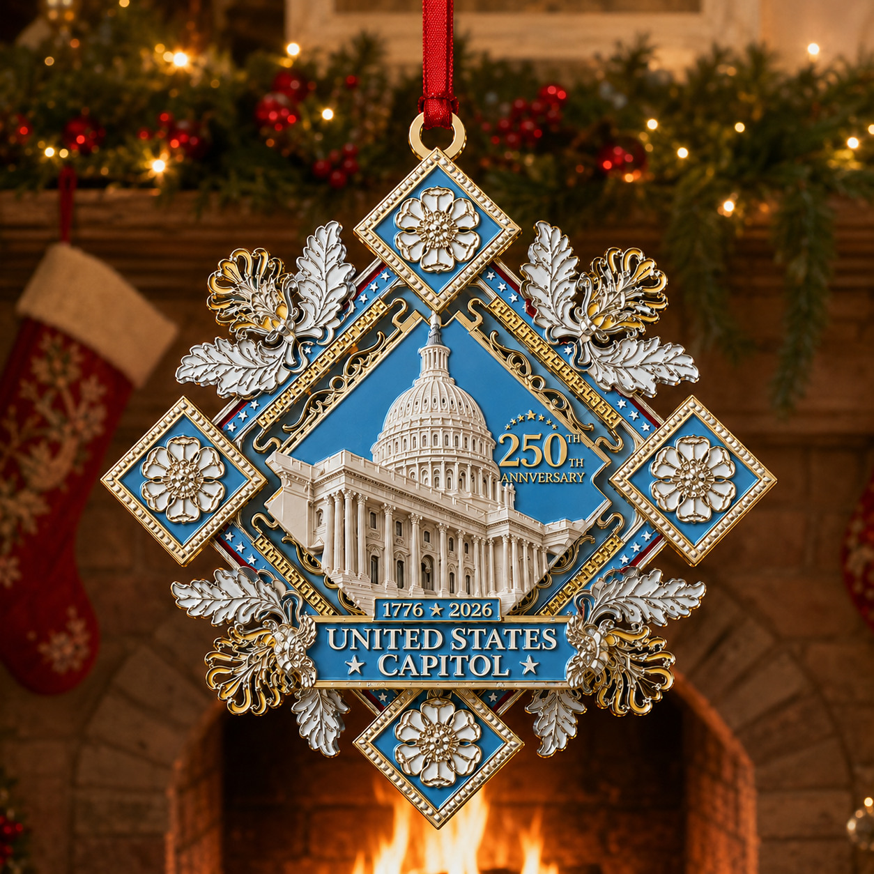 Buy More Save More✨LAST DAY 50% OFF🔥250th Anniversary Commemorative Ornament – UNITED STATESCAPITOL