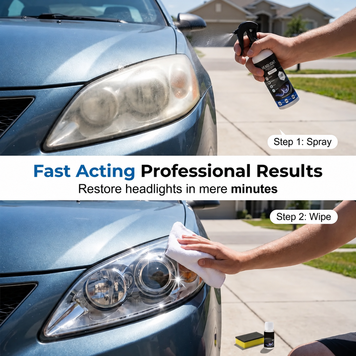 💡Headlamp Restoration Fluid with Crystalline Coating