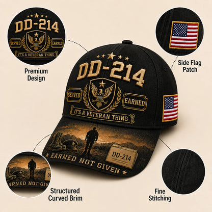 🔥LAST DAY 50% OFF - 🎖️DD-214 Served Earned Commemorative Cap(Breathable & Lightweight Comfort & Unisex Fit)