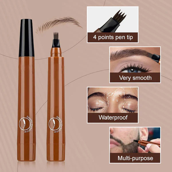 BUY 1 FREE 1🎁Waterproof Four-tip Beard and Eyebrow Pen✨