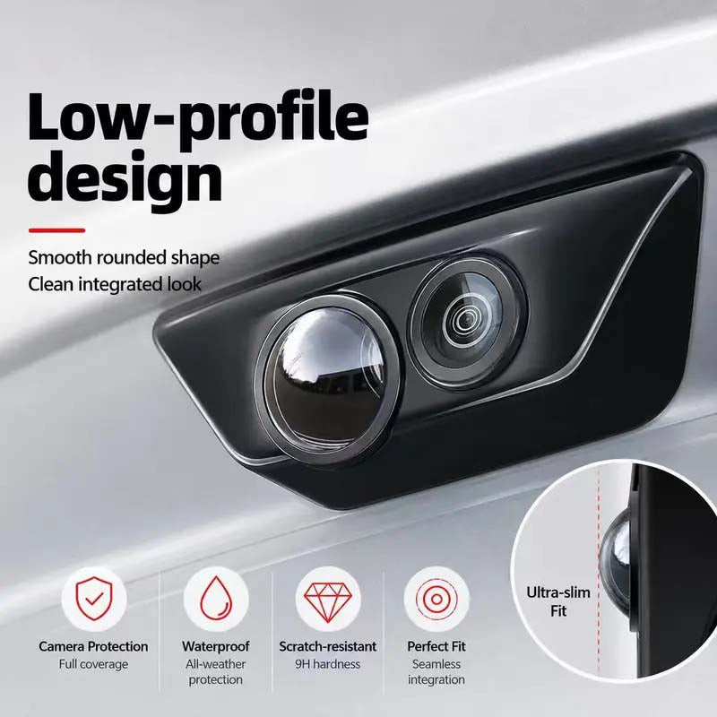 2 Pcs Mirror Shape 360 Panoramic Rearview Car Camera Lens Cover 🚗
