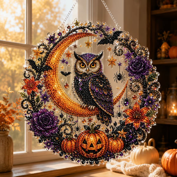 🔥Last Day 49% OFF - 🧙‍♀️🎃Halloween Witch Friendship Diamond Art Window Suncatcher(📦Buy 2 Free Shipping)