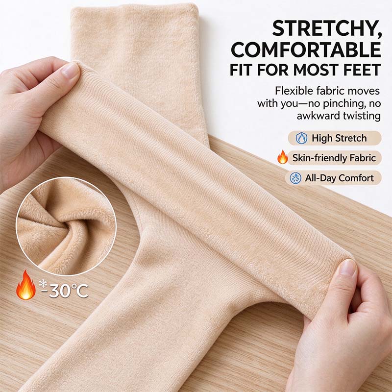 6 Pairs Women's Heavyweight Fuzzy Closed Fast-Heating Underwear Socks🧦