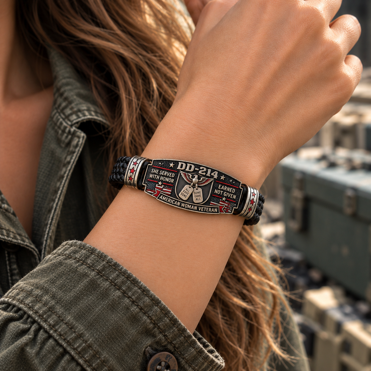 100% Handmade DD-214 Veteran Honor Bracelet