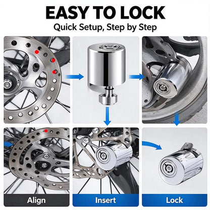 Motorcycle Disc Brake Lock, Anti-Theft Motorcycle Safety Brake Disc Lock 🔒