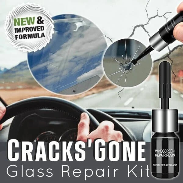 🏭Direct from glass factory, Buy 3 Get 2 Free！💦One drop fixes all glass cracks！🚗Glass Crack Repair Agent
