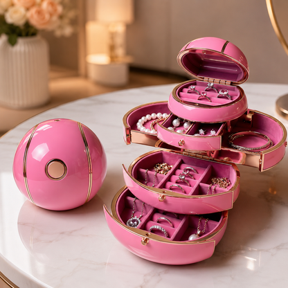Automatic Deformable Spherical Jewelry Box