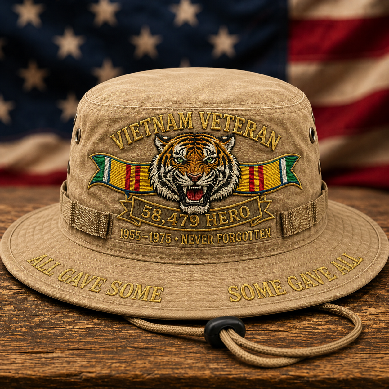 🐅 🪖Vietnam Veteran 58,479 Hero Boonie Hat