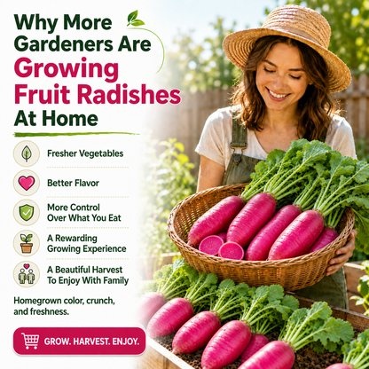 🔥 Limited Garden Season Offer 🔥 Easy-To-Grow Pineapple Fruit Radish Seeds With High-Yield Potential-8RH7
