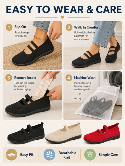 💖 Style Pick ✨ Women’s Round Toe Ballet Flats — Strappy Comfortable Shoes for Work & Casual Wear