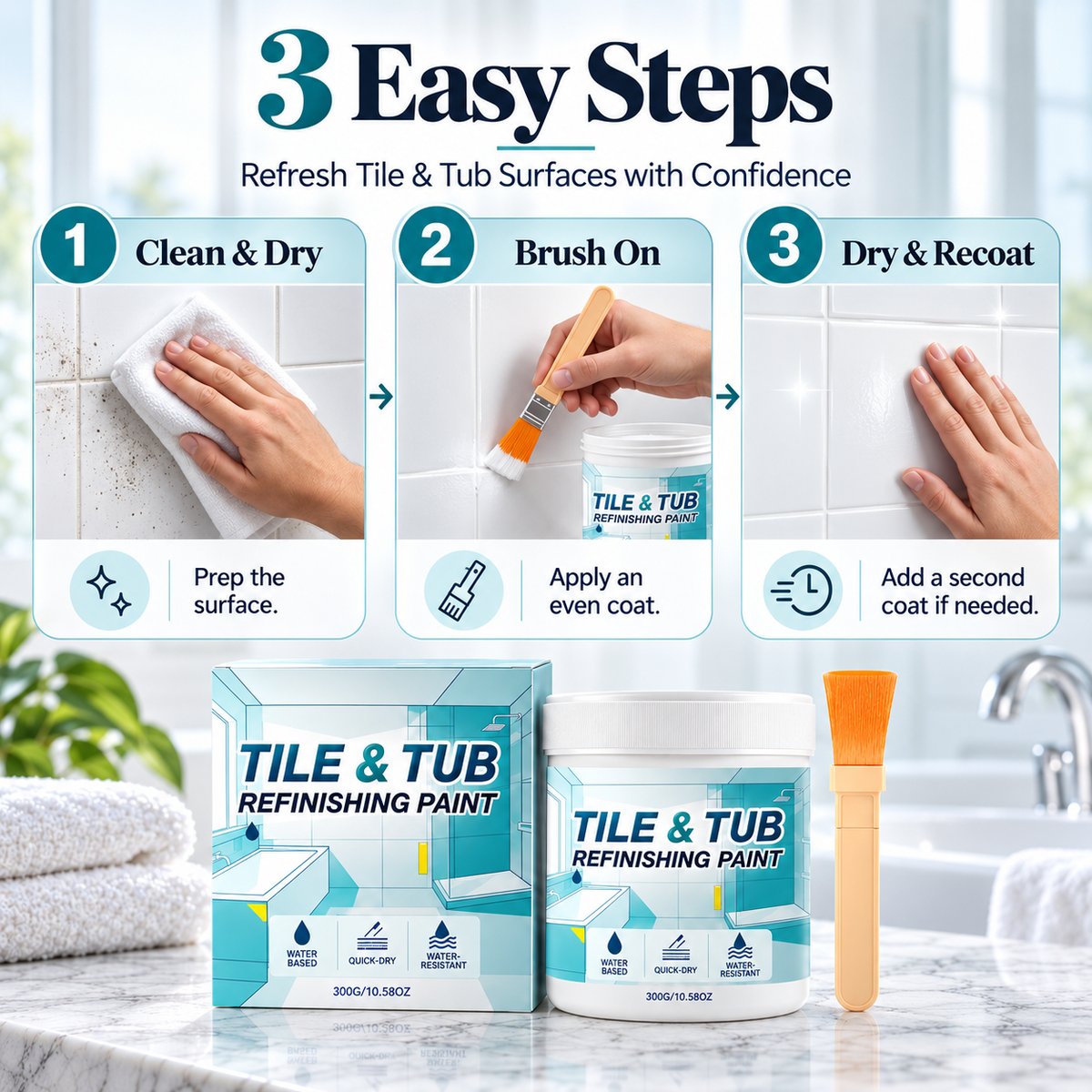 ✨Tile & Tub Refinishing Paint