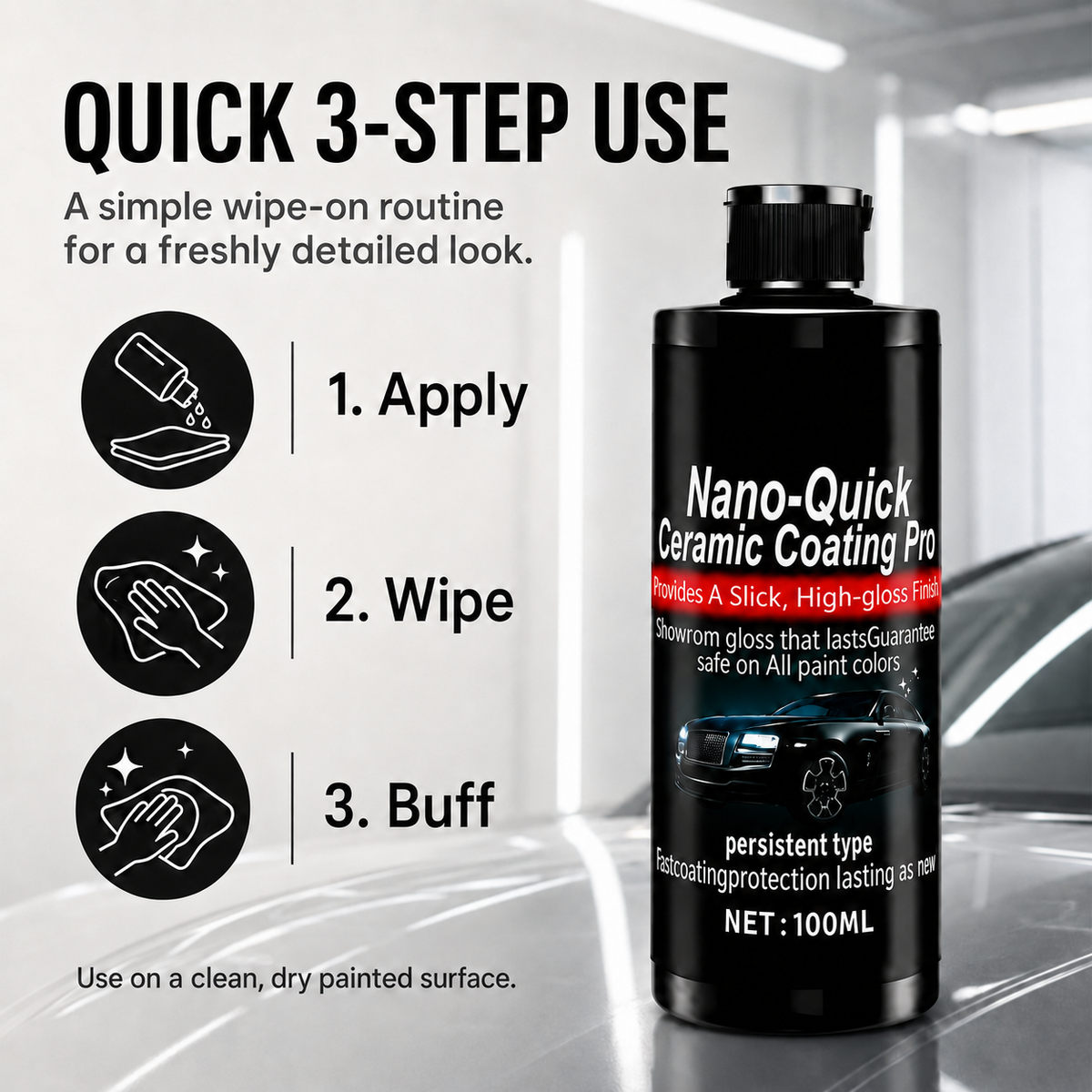 🚗 Hot Sale 49% Off -Automotive Nano Ceramic Coating Spray✨✨