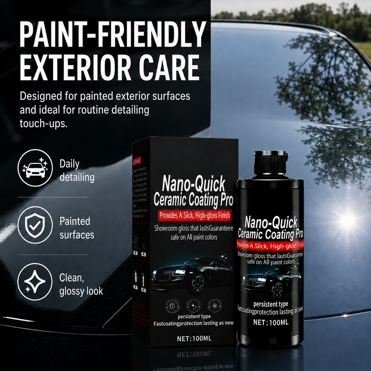 🚗 Hot Sale 49% Off -Automotive Nano Ceramic Coating Spray✨✨