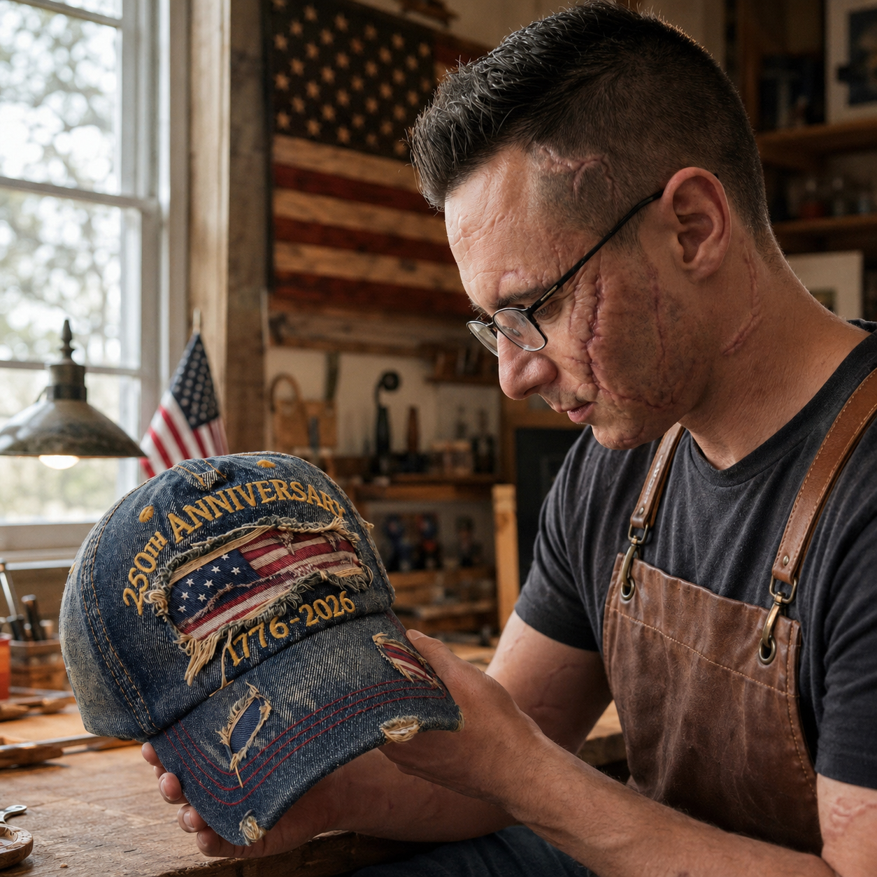 🏆Flash Sale⚡50K+ SOLD! 🇺🇸 250th Anniversary Patriotic Denim Hat