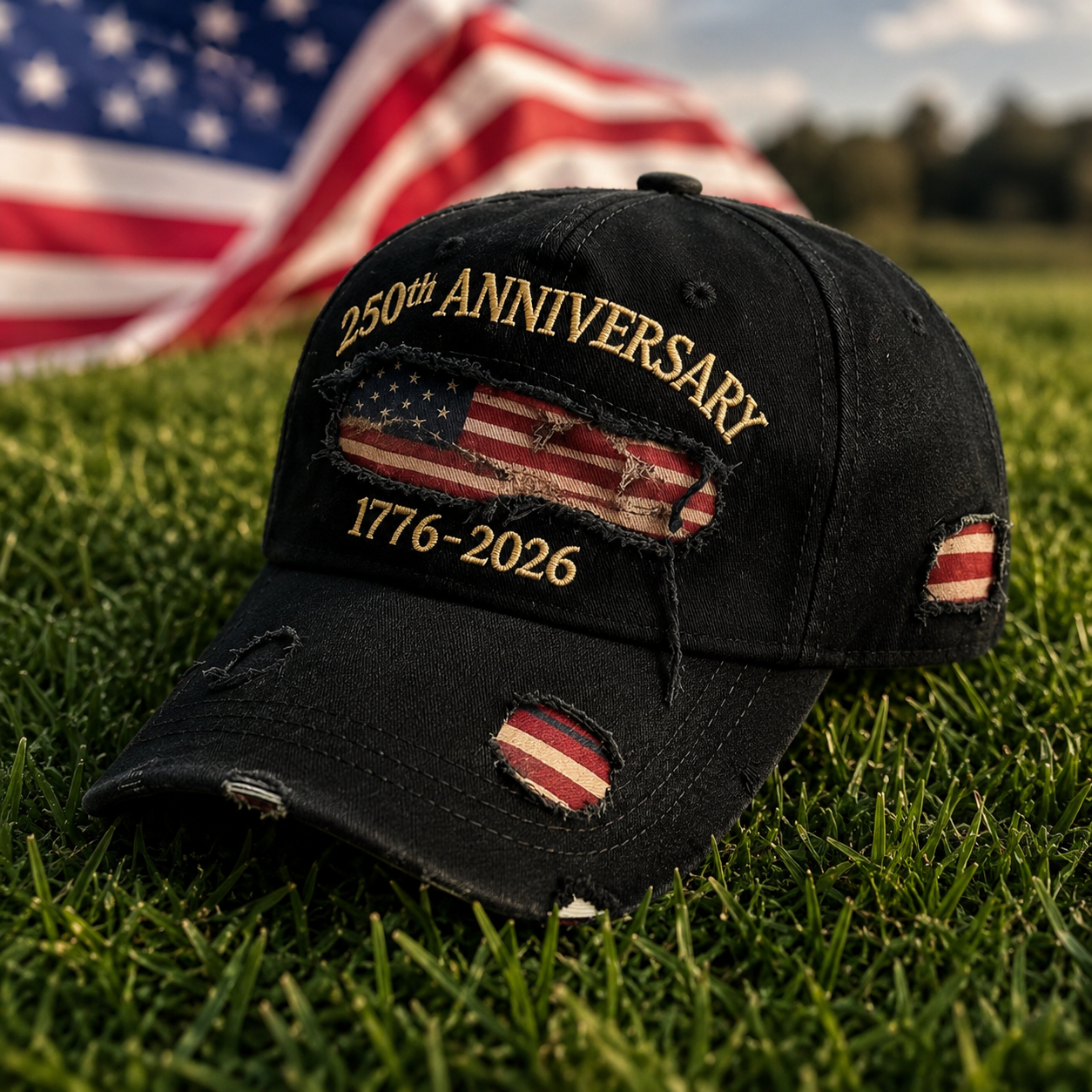 🏆Flash Sale⚡50K+ SOLD! 🇺🇸 250th Anniversary Patriotic Denim Hat