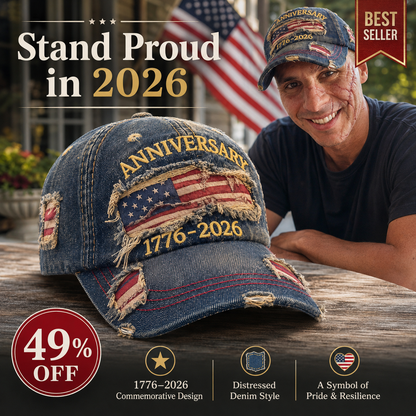 🏆Flash Sale⚡50K+ SOLD! 🇺🇸 250th Anniversary Patriotic Denim Hat