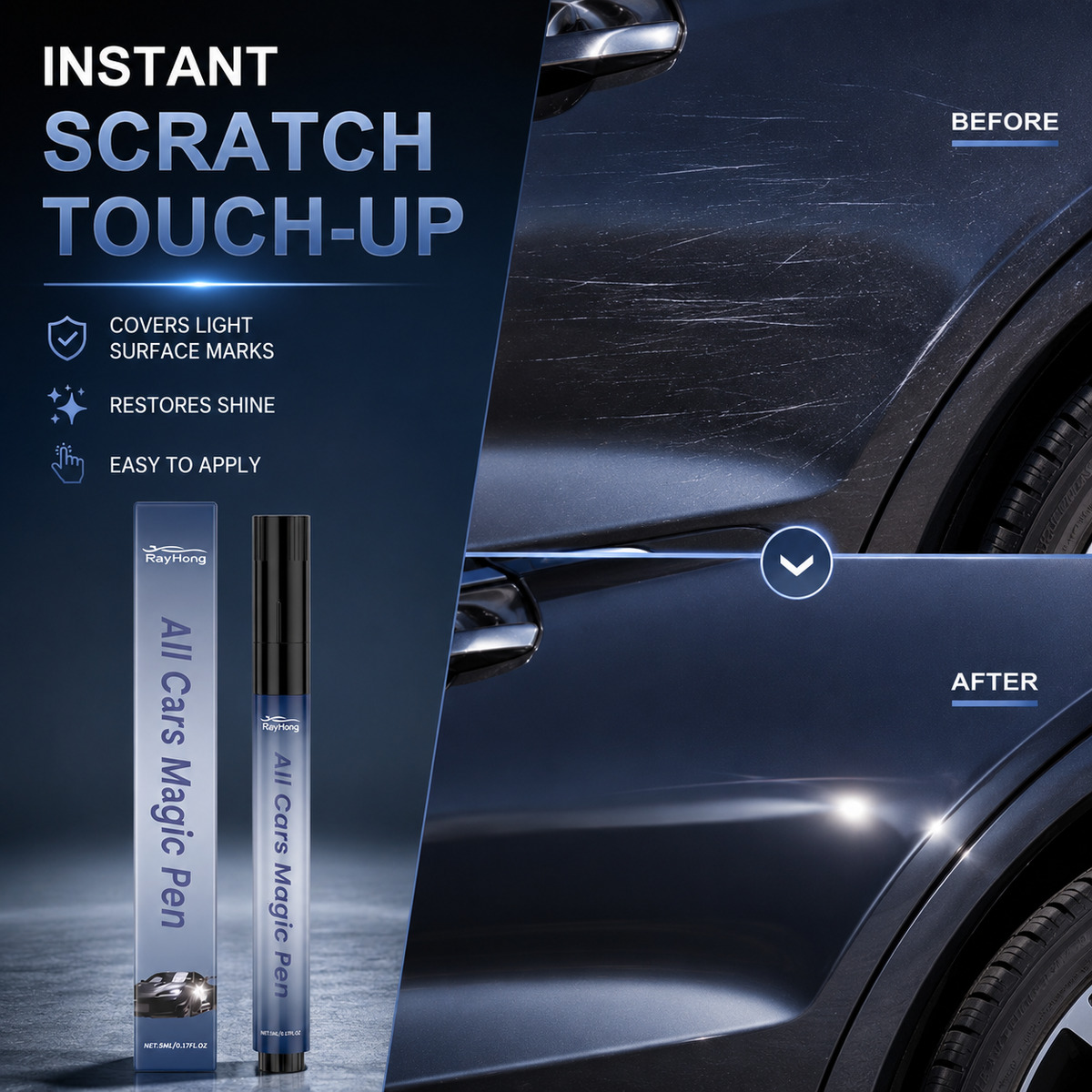 Magic Car Scratch Removal Pen – Instant Paint Repair & Shine