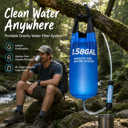 Portable Gravity Water Filter System