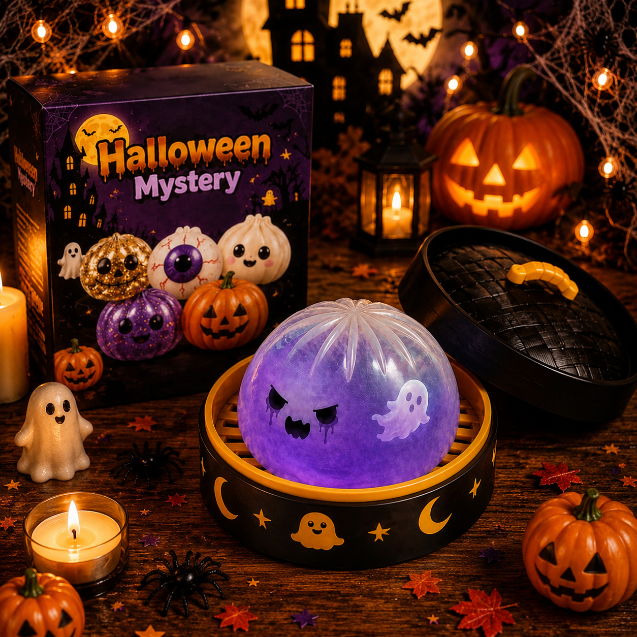 🎃 Halloween Dumpling Squeeze Squishy Toy