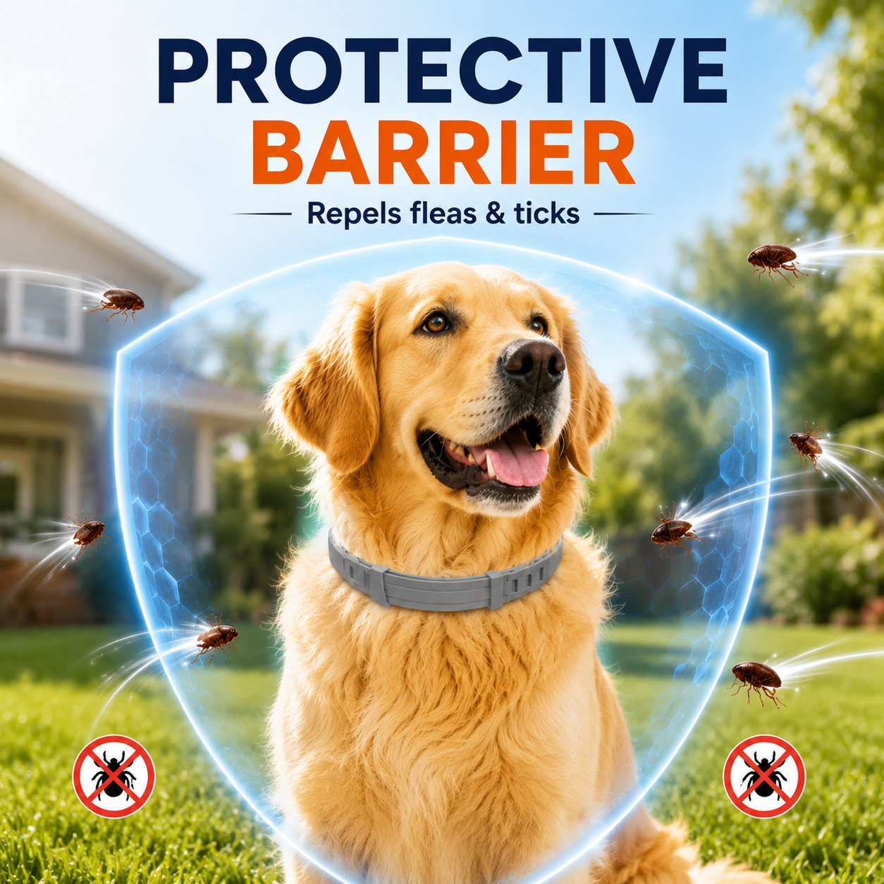 🔥LAST DAY 50% OFF🐶🐱 Advanced Flea & Tick Protection Collar | Waterproof, Long-Lasting Defense for Dogs & Cats 🛡️