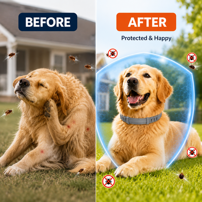 🔥LAST DAY 50% OFF🐶🐱 Advanced Flea & Tick Protection Collar | Waterproof, Long-Lasting Defense for Dogs & Cats 🛡️