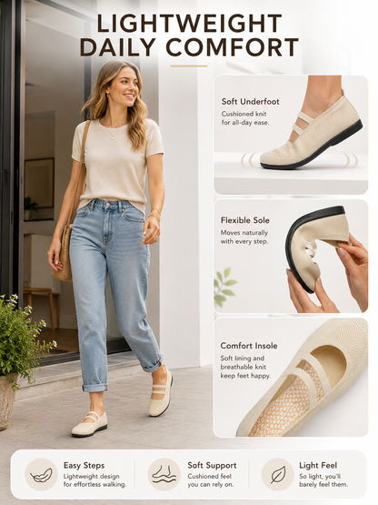💖 Style Pick ✨ Women’s Round Toe Ballet Flats — Strappy Comfortable Shoes for Work & Casual Wear
