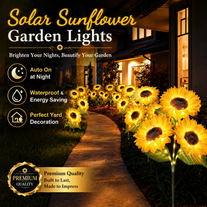 🌻Early Summer Garden Upgrade 59% OFF- 🌞Solar LED Sunflower Garden Lights