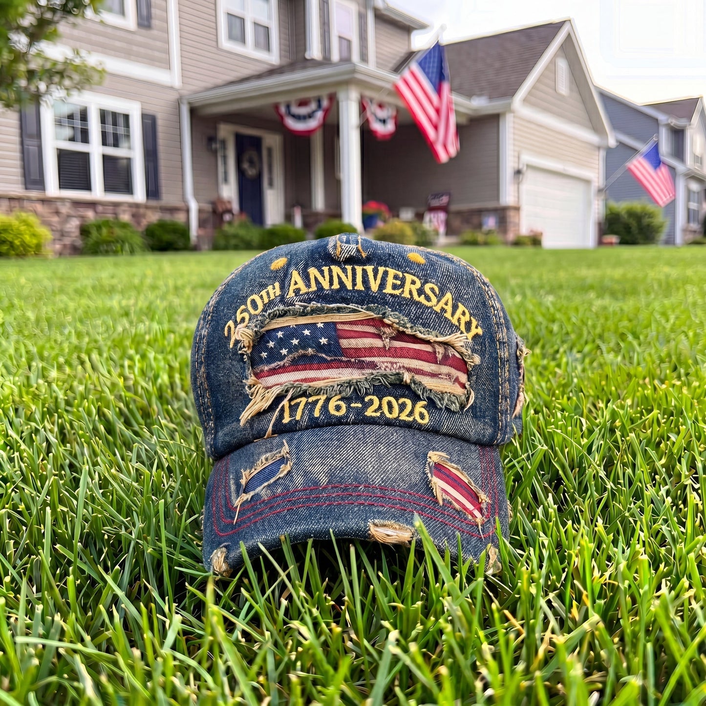 🏆Flash Sale⚡50K+ SOLD! 🇺🇸 250th Anniversary Patriotic Denim Hat