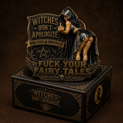 "Witches Don't Apologize" Car Emblem Metal Badge