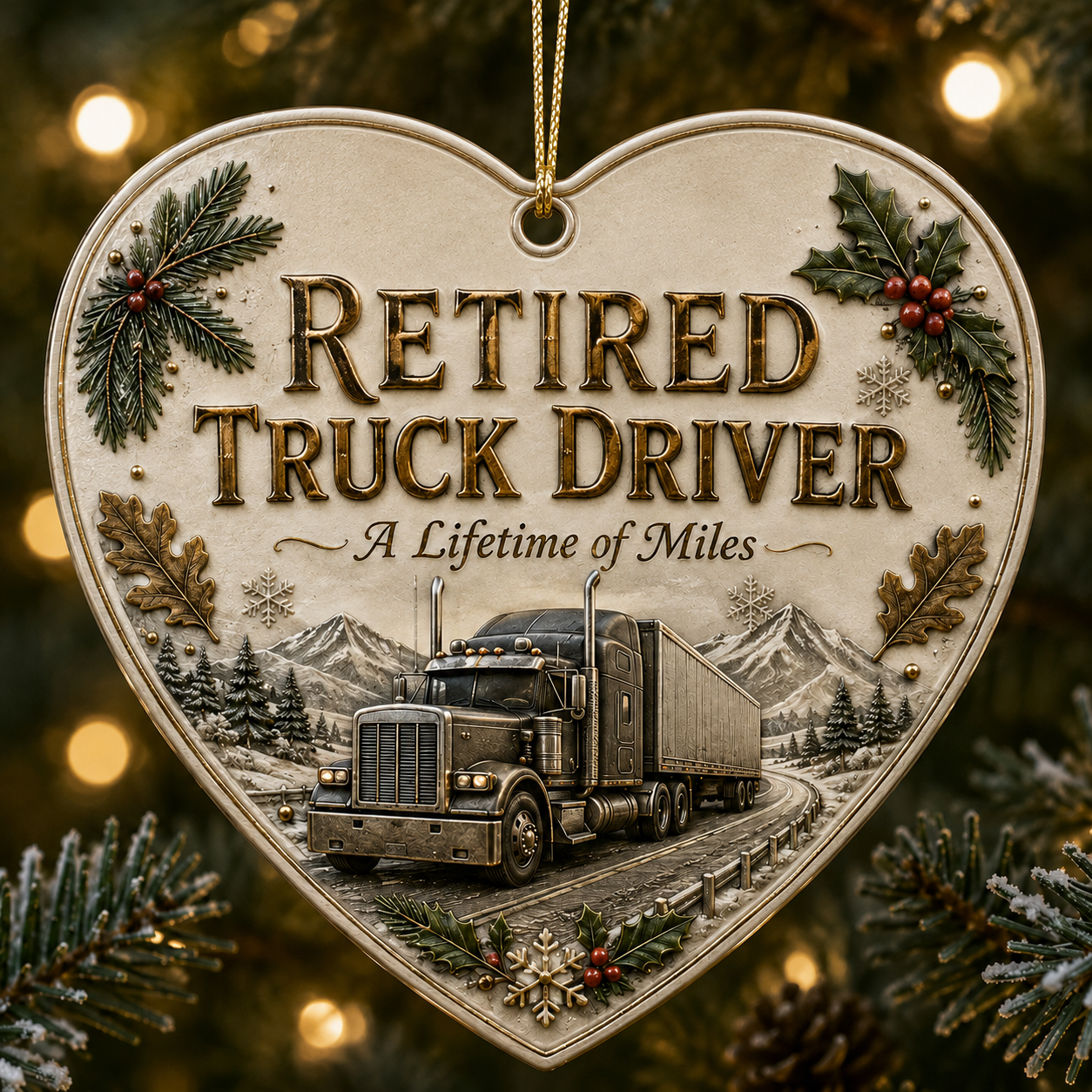 🎄 Retired Men's Careers Christmas Ornament – Honor A Lifetime Of Hard Work ⚒️✨